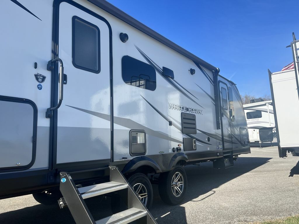 Entry door of the RV.