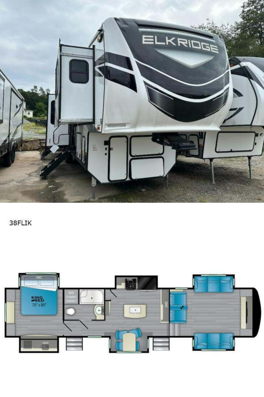 New 2022 Heartland ElkRidge ER 38 FLIK Fifth Wheel RV