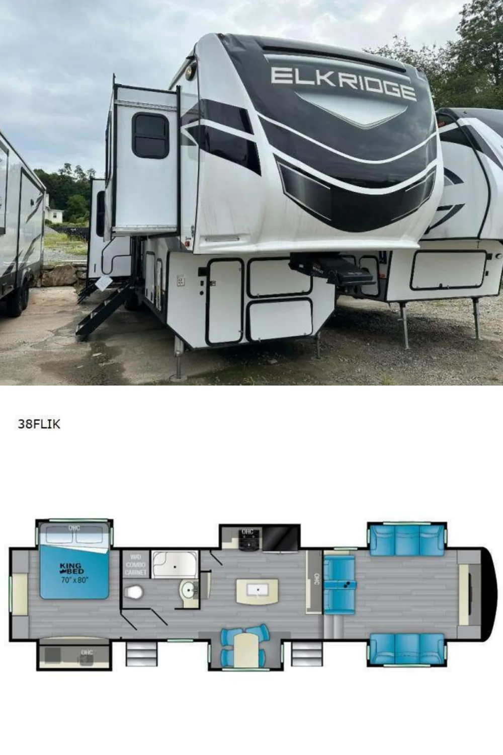 New 2022 Heartland ElkRidge ER 38 FLIK Fifth Wheel RV