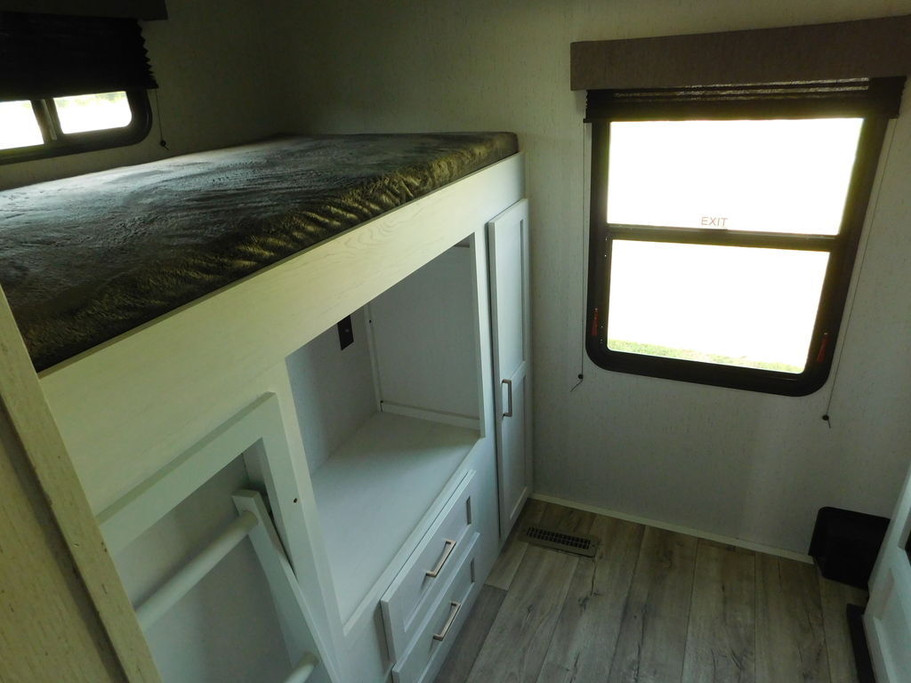 Bedroom with bunks.