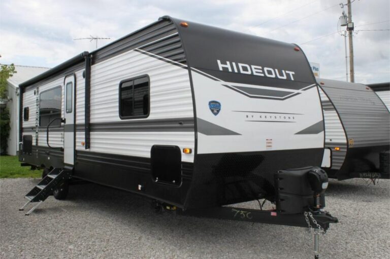 New 2022 Keystone Hideout 28RKS Travel Trailer RV (Floor Plan)
