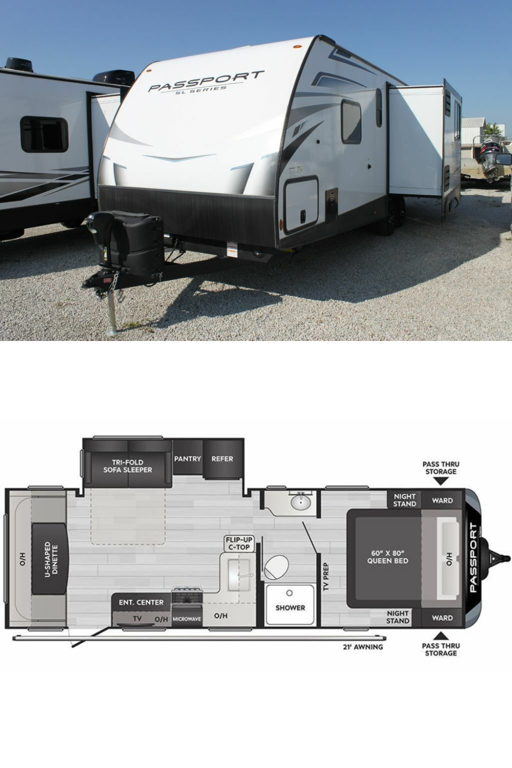 New 2022 Keystone Passport SL 252RD Travel Trailer RV