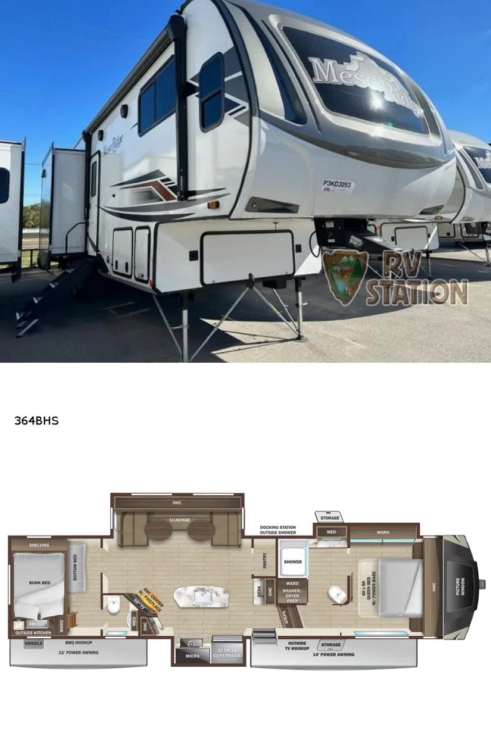 New 2022 Highland Ridge Rv Mesa Ridge XLT MF364BHS Fifth Wheel RV