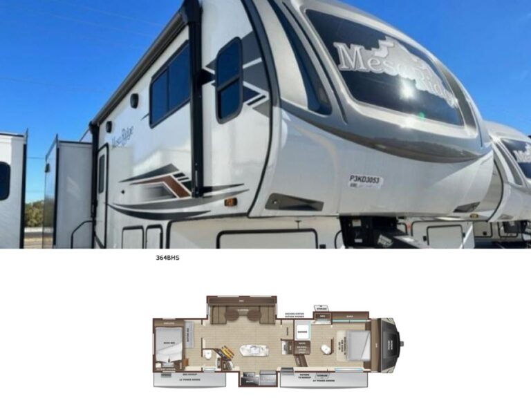 New 2022 Highland Ridge RV Mesa Ridge XLT MF364BHS Fifth Wheel RV (Floor Plan)