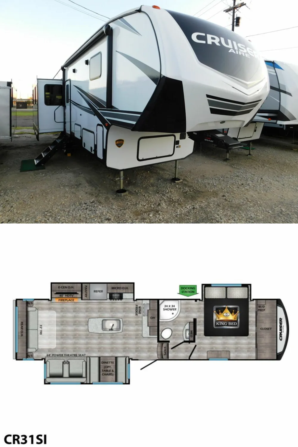 New 2022 Crossroads Cruiser Aire CR31SI Fifth Wheel RV