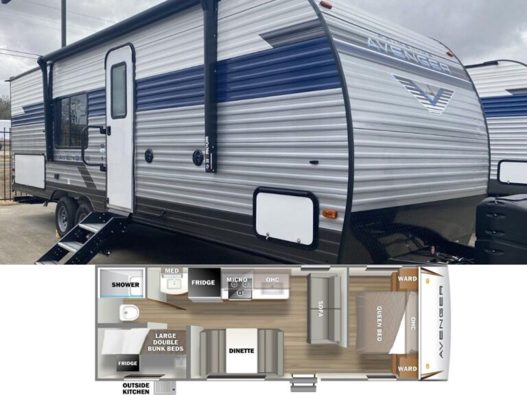 New 2022 Prime Time Manufacturing Avenger 26BK Travel Trailer RV (Floor Plan)