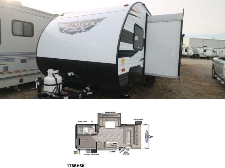 New 2022 Forest River WILDWOOD FSX 178BHSK Travel Trailer RV (Floor Plan)