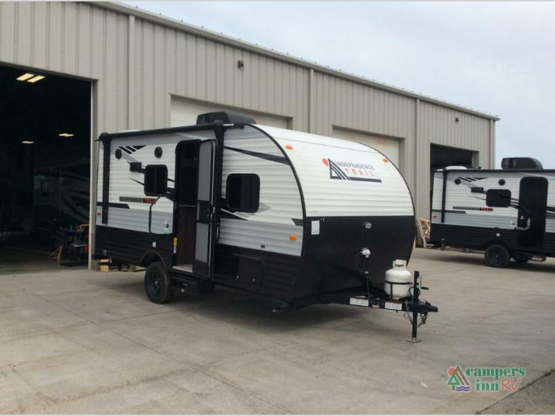 Side view of the New 2022 Forest River Rv Independence Trail 168RBL Travel Trailer RV.