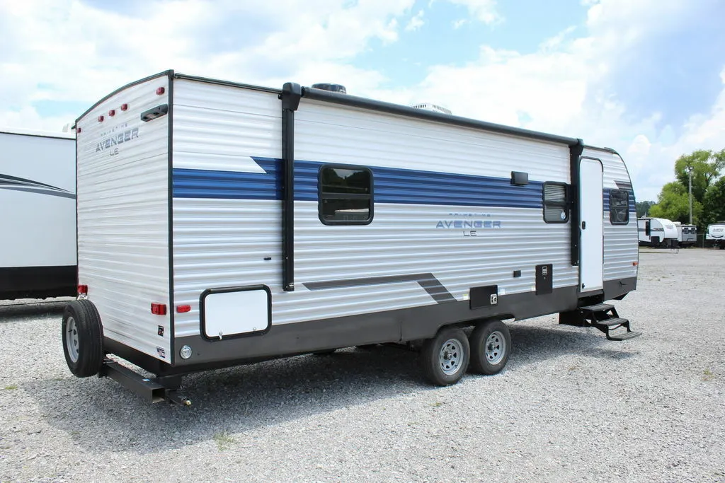 Side view of the RV.