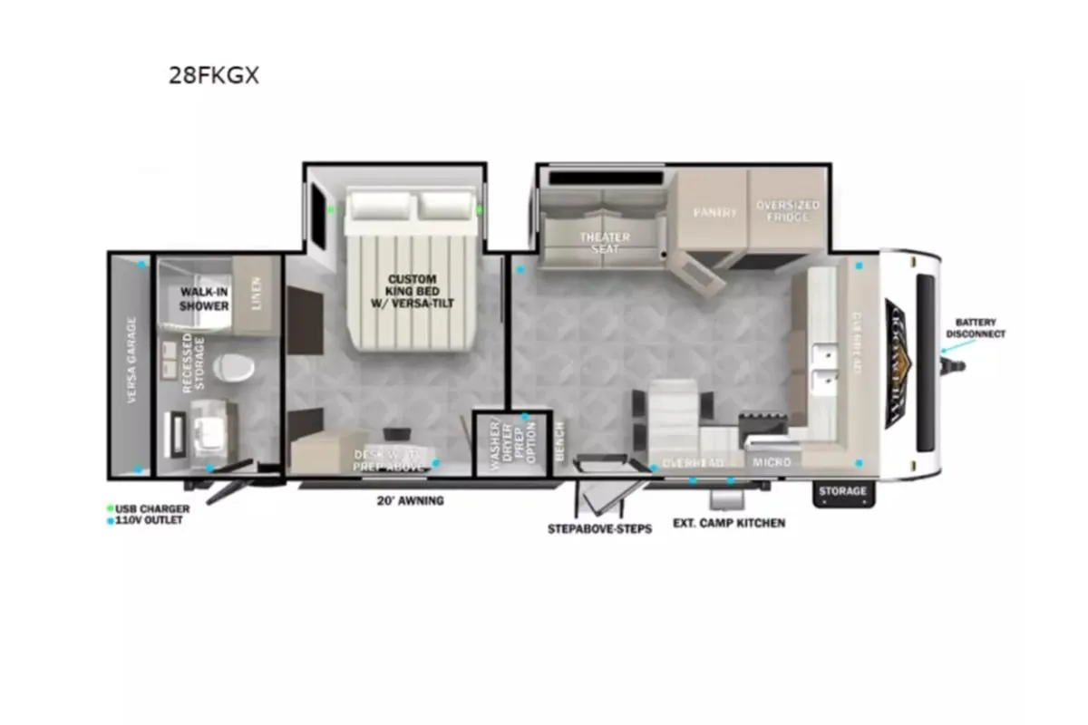 RV floor plan