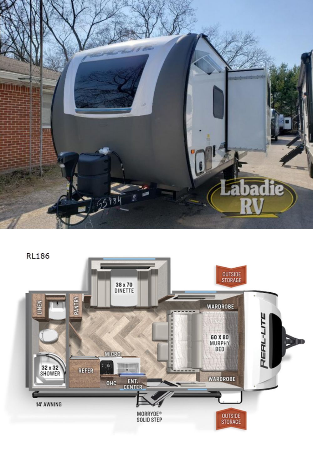 New 2022 Palomino Real-Lite Mini RL186 Travel Trailer RV