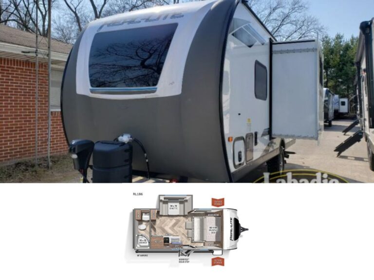 New 2022 Palomino Real-Lite Mini RL186 Travel Trailer RV (Floor Plan)