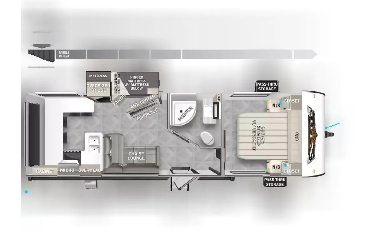 RV floor plan