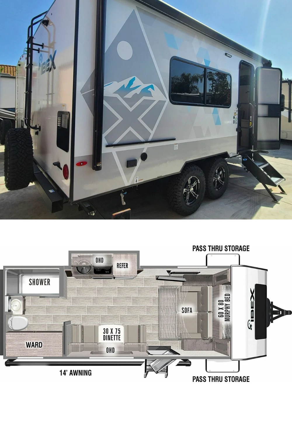 New 2022 Forest River Ibex 19RBM Travel Trailer RV