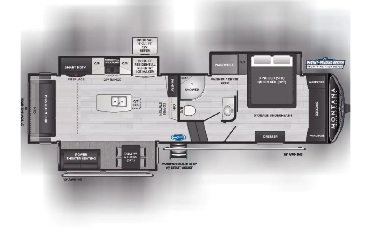 RV floor plan