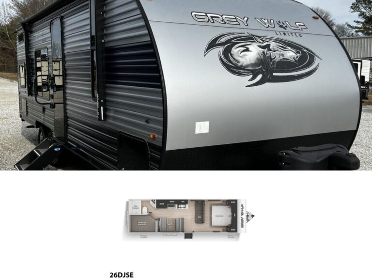 New 2022 Forest River Cherokee Grey Wolf 26DJSE Travel Trailer RV (Floor Plan)