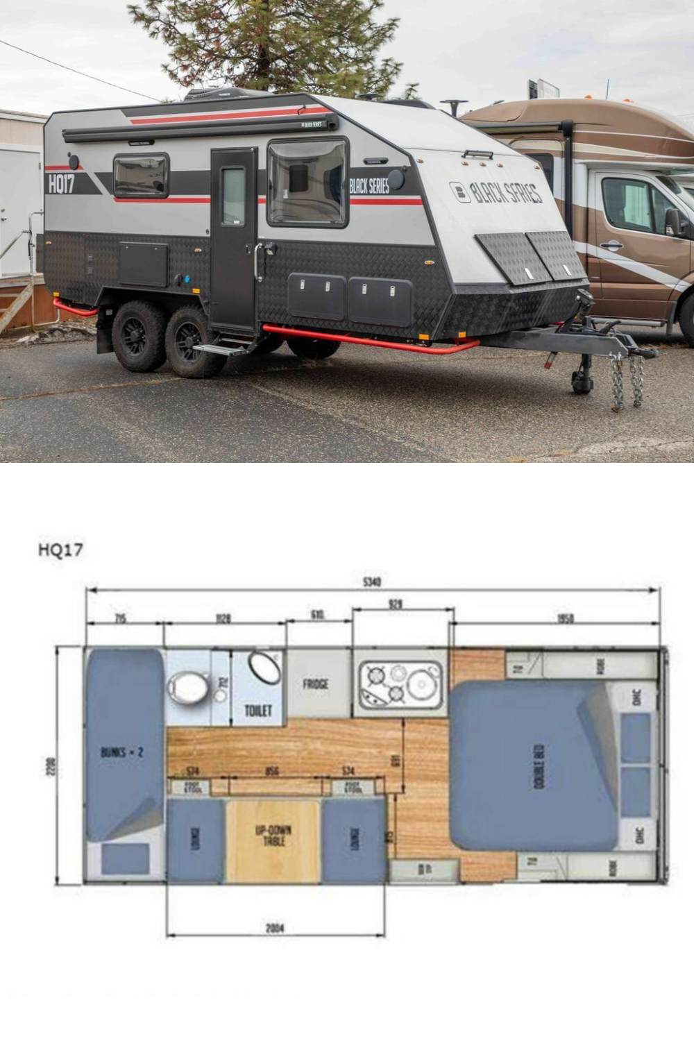 New 2022 Black Series Camper Travel Trailers HQ 17 Travel Trailer RV 