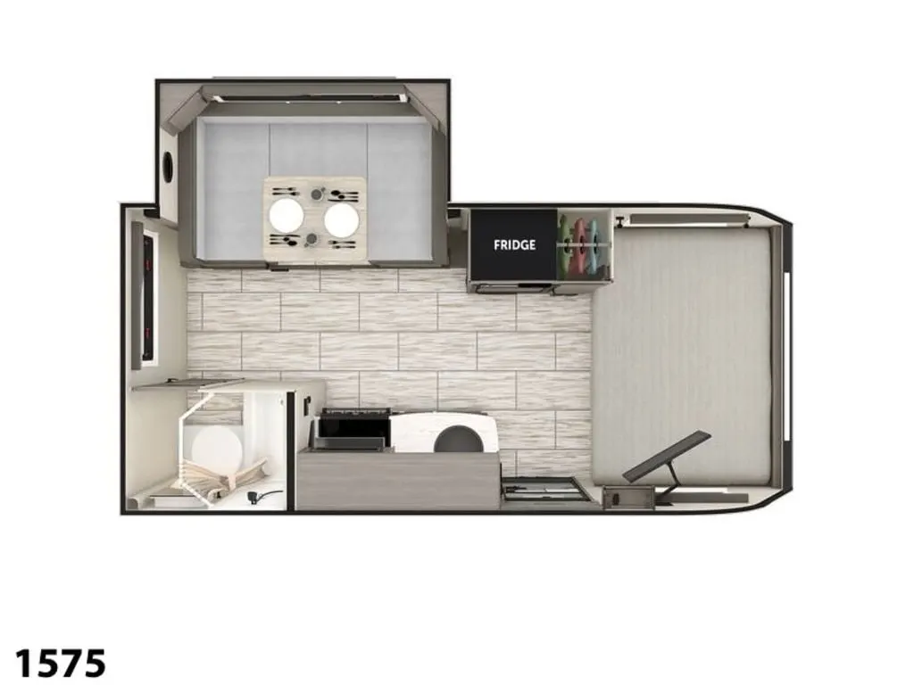 Floor plan of the RV.