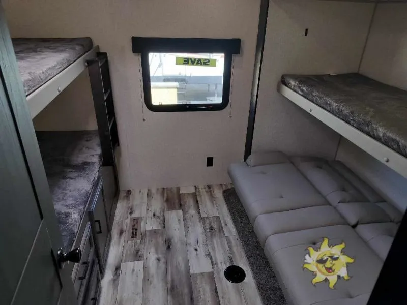 Bedroom with bunks.