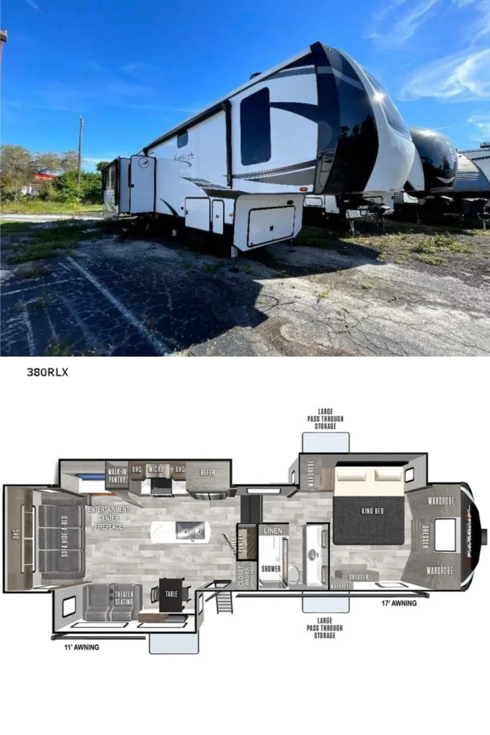 New 2022 Forest River Rv Cardinal Luxury 380RLX Fifth Wheel RV