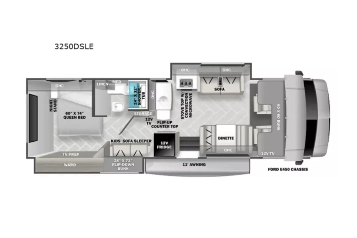 RV floor plan