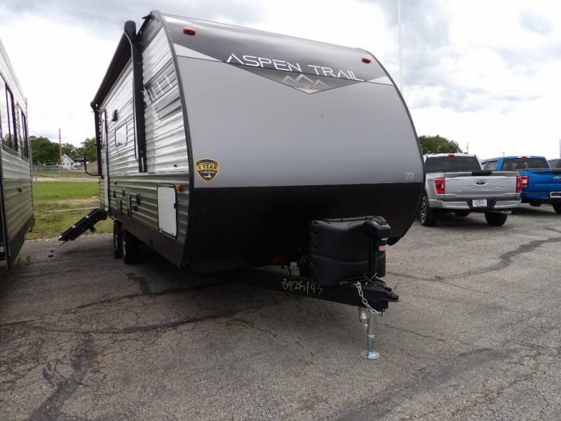 Front view of the New 2022 Dutchmen Rv Aspen Trail 2260RBS Travel Trailer RV.