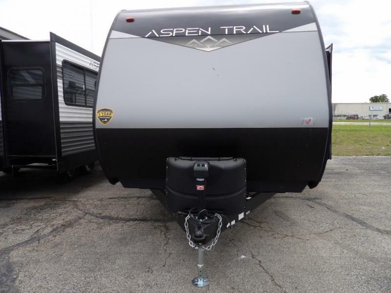 Front view of the New 2022 Dutchmen Rv Aspen Trail 2260RBS Travel Trailer RV.