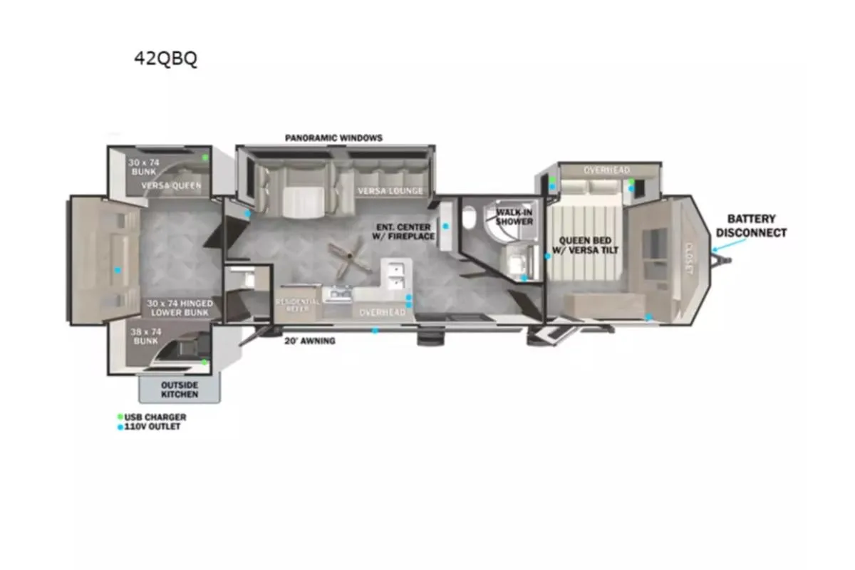 RV floor plan