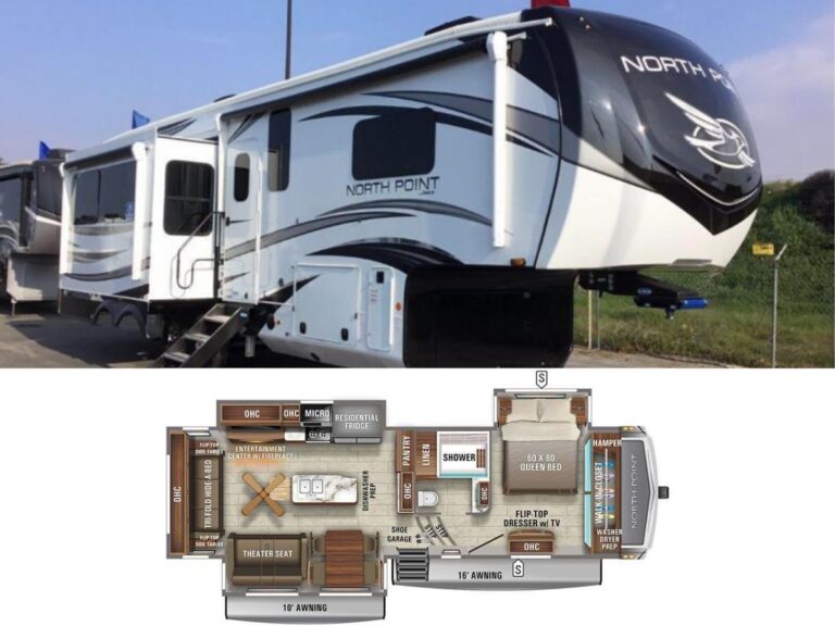 New 2022 Jayco NorthPoint 310RLTS Fifth Wheel RV (Floor Plan)
