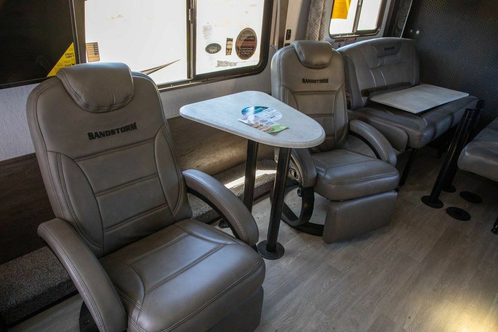 Dinette with reclining chairs.