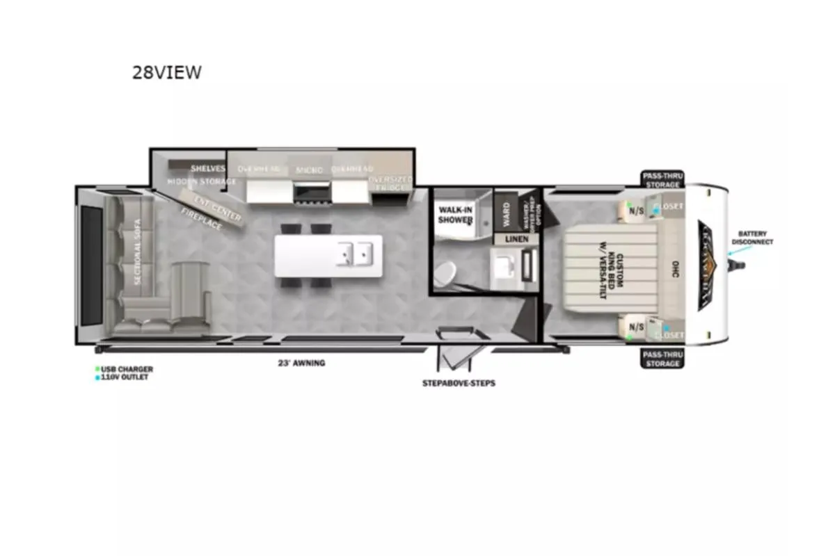 RV floor plan