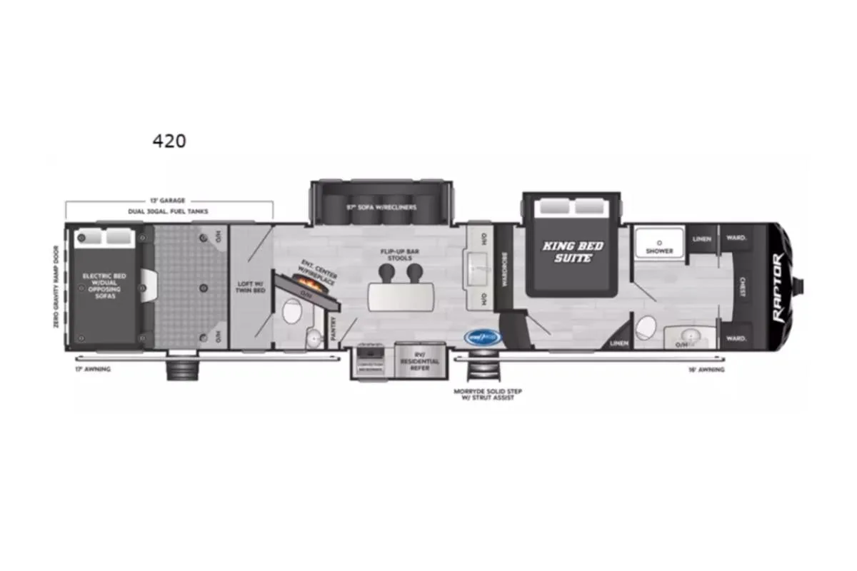 RV floor plan