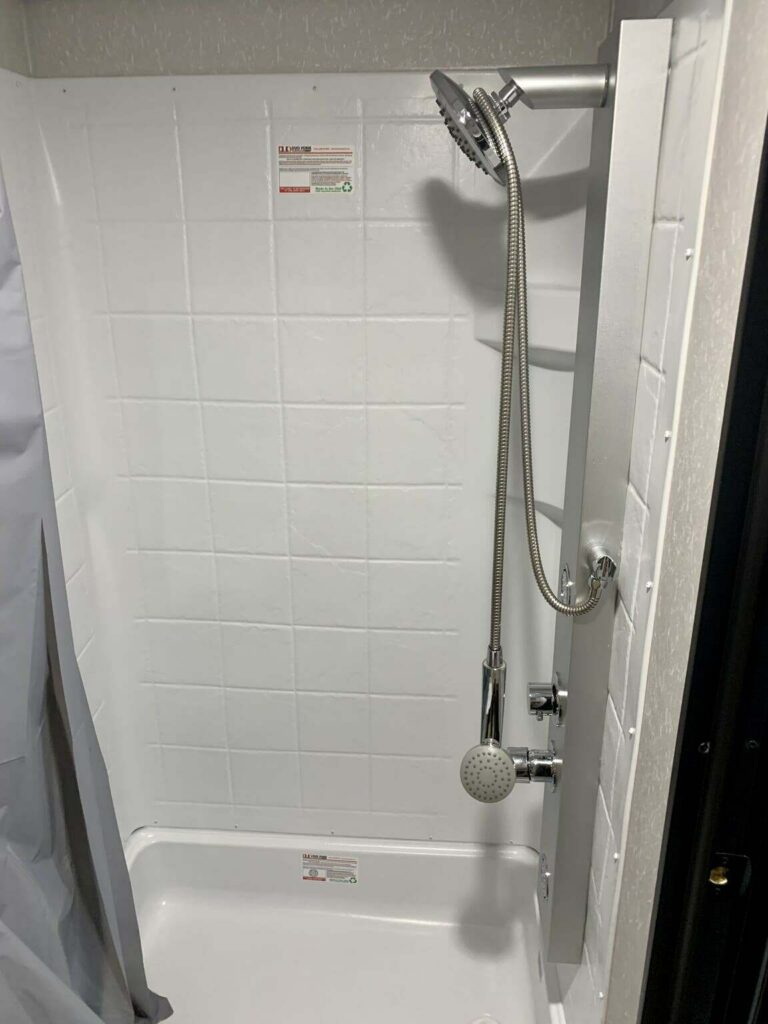 Bathroom with a shower