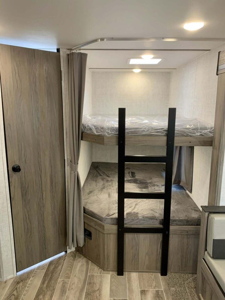 Bedroom with bunks.