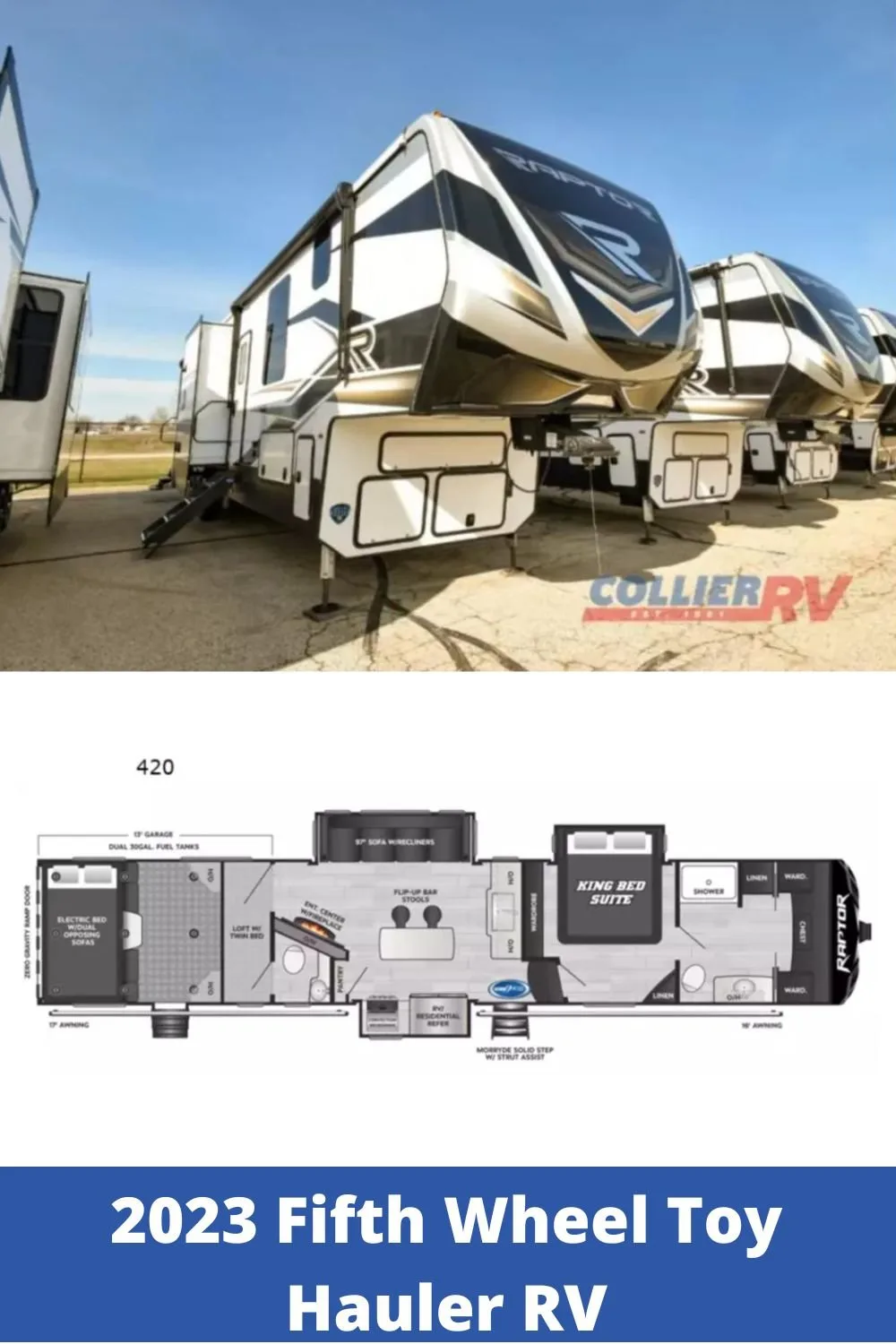 New 2023 Keystone Rv Fifth Wheel Toy Hauler RV (Floor Plan)