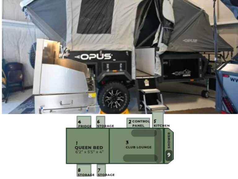New 2023 Opus Camper Travel Trailer RV (Floor Plan)