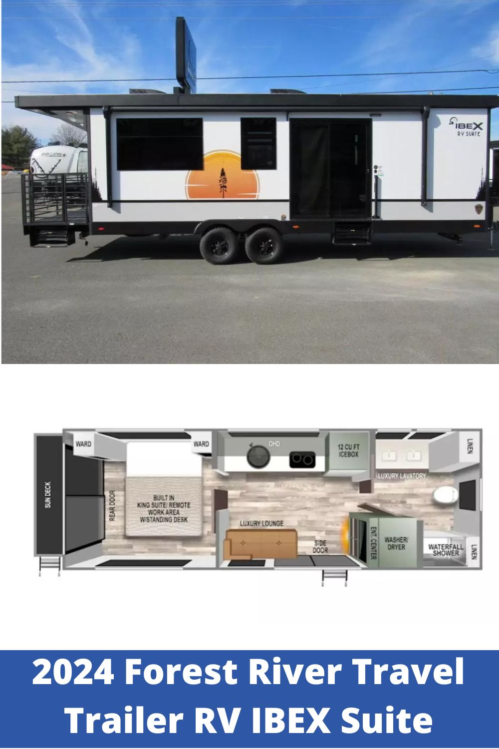 New 2024 Forest River Travel Trailer RV IBEX Suite (Floor Plan)