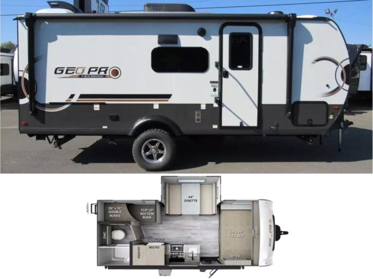 New 2024 Forest River Travel Trailer RV Rockwood Geo Pro (Floor Plan)