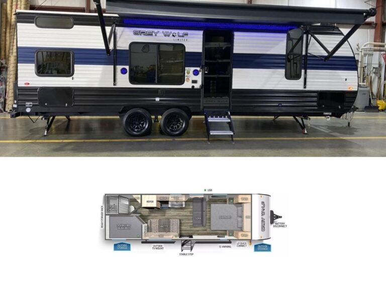 New 2024 Forest River Cherokee Grey Wolf 26DJSE Travel Trailer RV (Floor Plan)