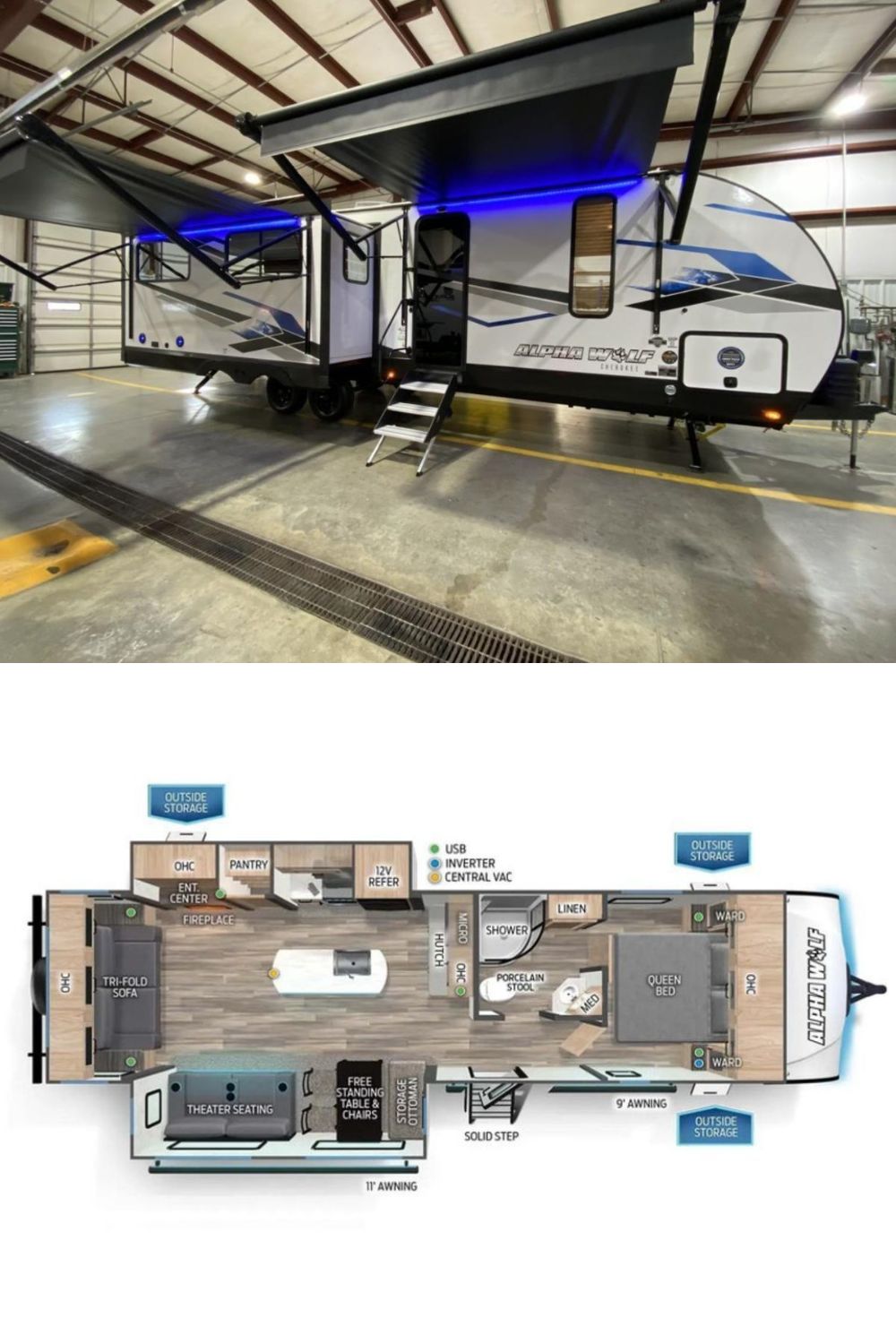 New 2024 Forest River Alpha Wolf 26RL-L Travel Trailer RV