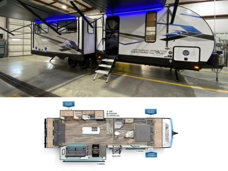 New 2024 Forest River Alpha Wolf 26RL-L Travel Trailer RV (Floor Plan)