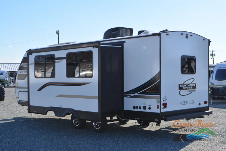 Side view of the New 2024 Coachmen SPIRIT 2557RB Travel Trailer RV.