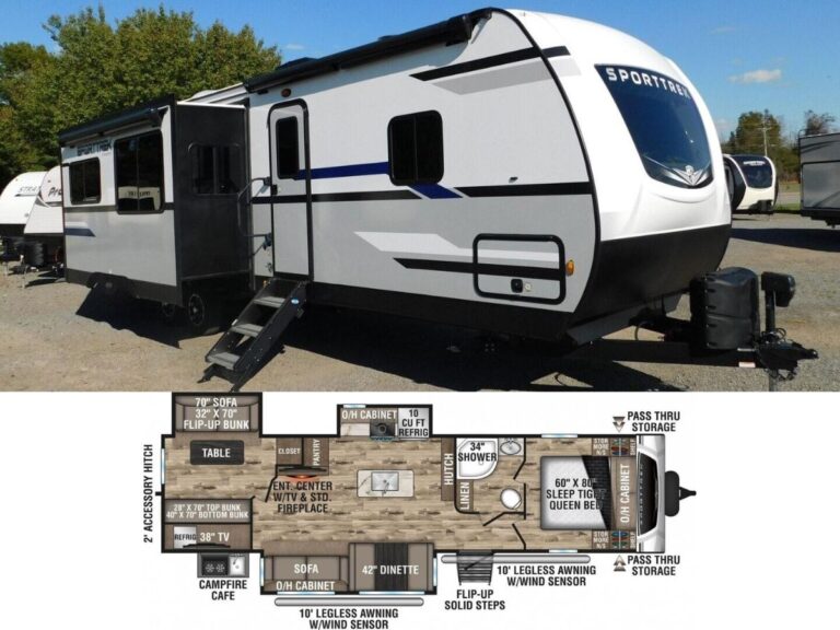 New 2024 Venture Sport Trek 327VIK Travel Trailer RV (Floor Plan)