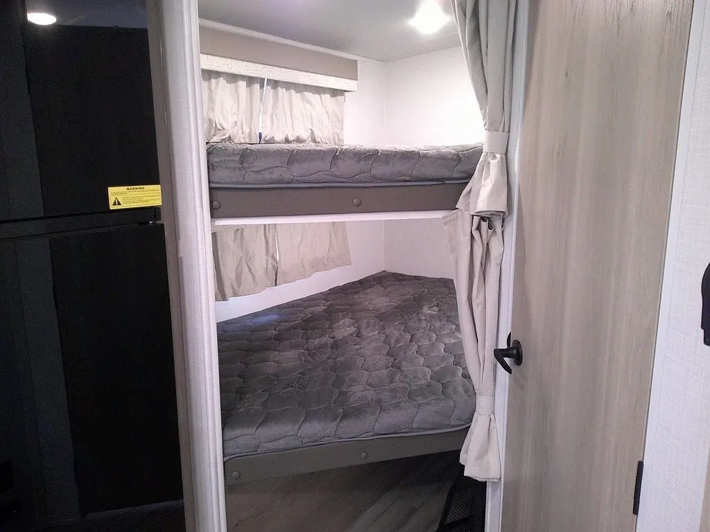 Bedroom with bunks.