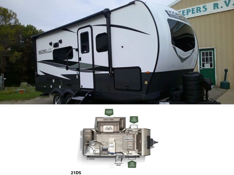 New 2025 Forest River Flagstaff Micro Lite 22SQS Travel Trailer RV (Floor Plan)
