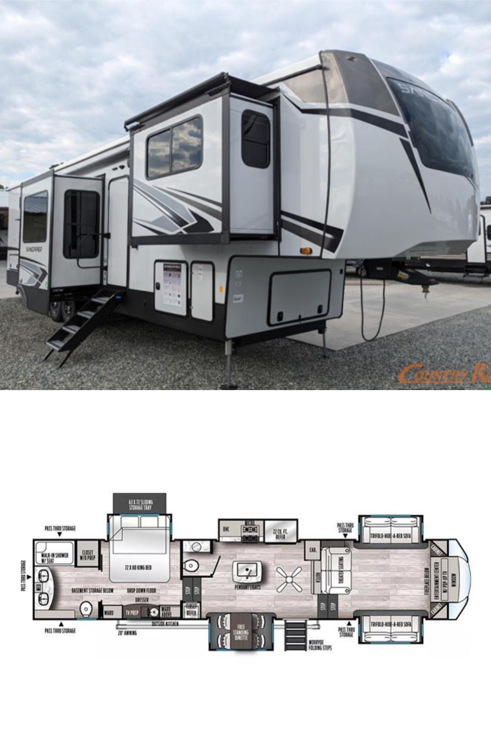 New 2024 Forest River SANDPIPER 391FLRB Fifth Wheel RV