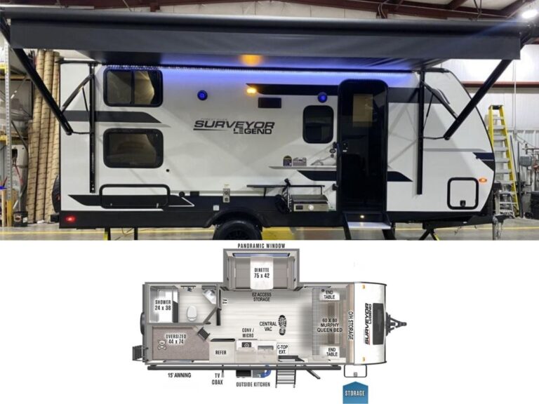 New 2024 Forest River Surveyor Legend Sub 19MDBLE Travel Trailer RV (Floor Plan)