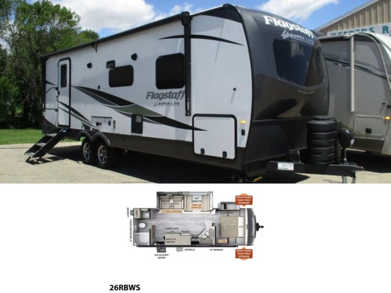 New 2024 Forest River Flagstaff Super Lite 26RBWS Travel Trailer RV (Floor Plan)