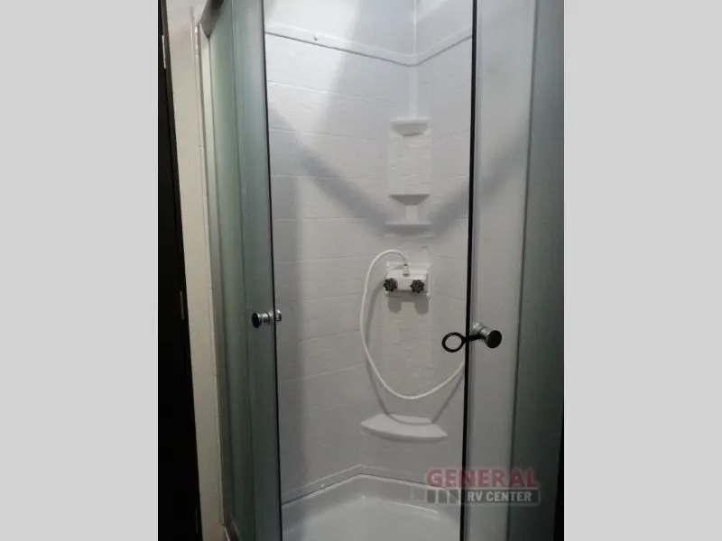 Bathroom with a shower.