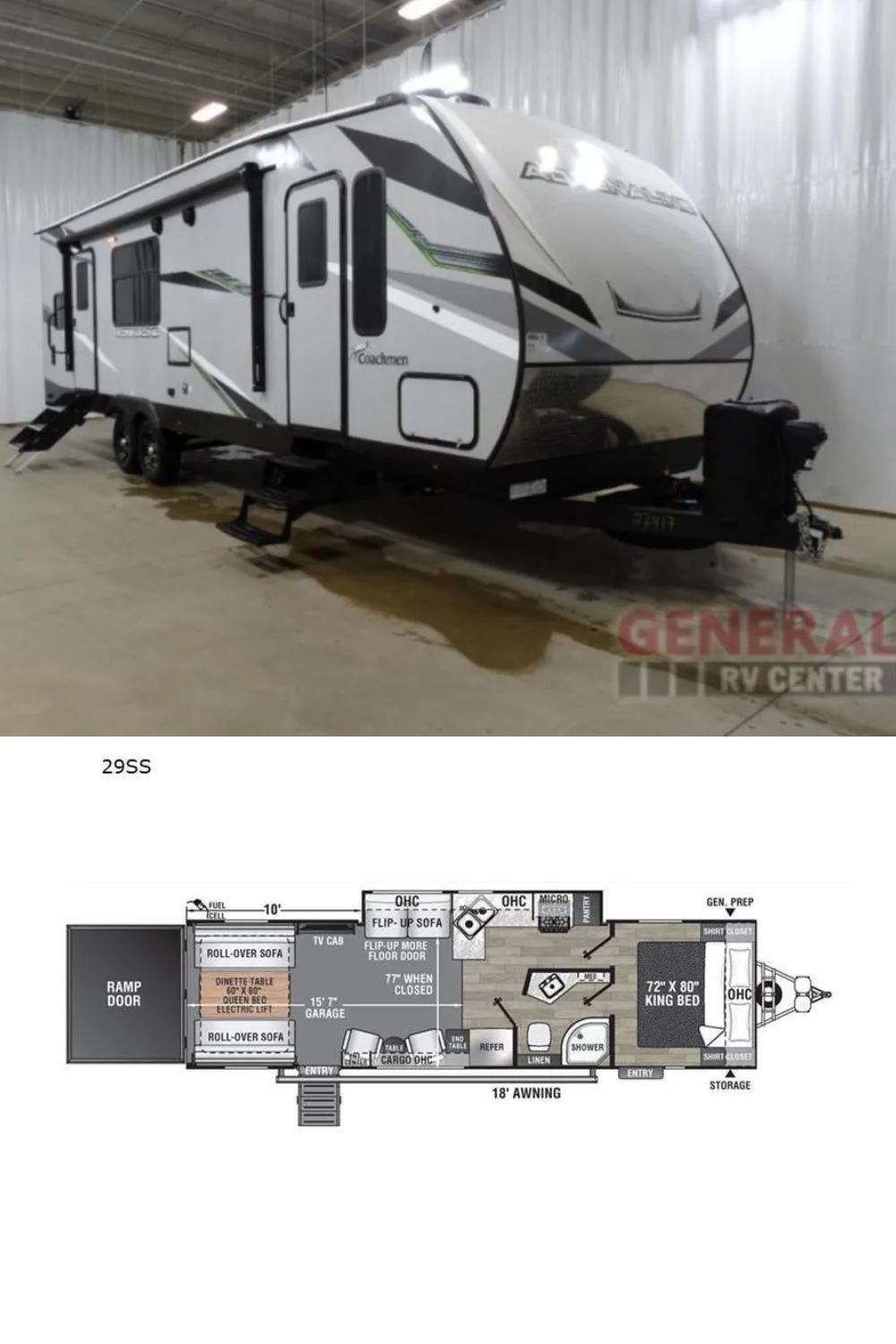 New 2024 Coachmen RV Adrenaline 29SS Travel Trailer Toy Hauler RV